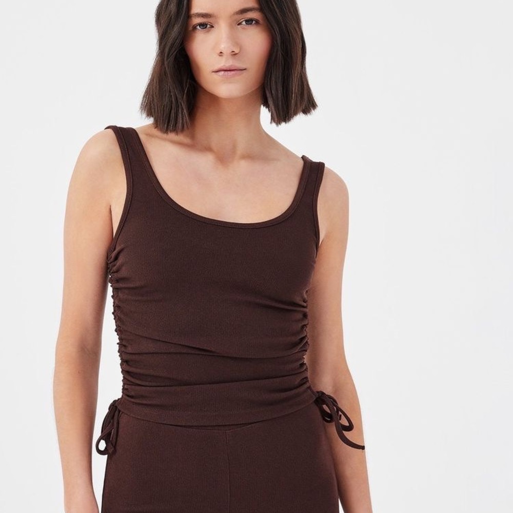 NWOT 4th & Reckless Sold Out Annoshka Cinched Side Tie Jersey Tank Size XS